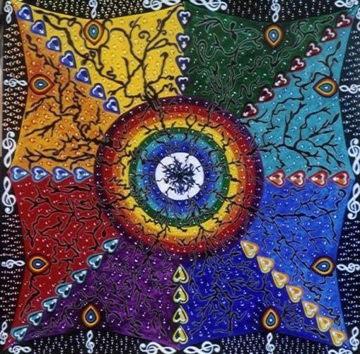 couleurs d'arc-en-ciel avec clairs