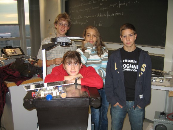 les élèves et leur bolide