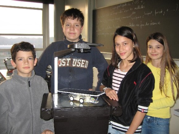 les élèves et leur bolide